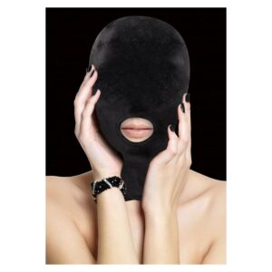 Velvet & Velcro Mask with Mouth Opening