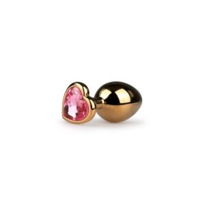 Metal Anal Plug No.7 Gold/ Pink