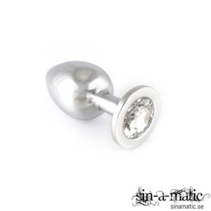 Buttplug - large med kristall