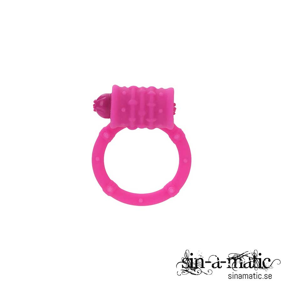 Penisring med vibrator - Rosa
