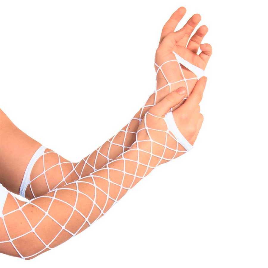 Fence net Fingerless Gloves