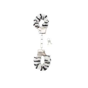 Furry Handcuffs - flera färger - Zebra